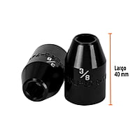Dado de impacto, 6 puntas, cuadro 1/2' de 3/8' - D-7412-H / 13375 Dado de impacto, 6 puntas, cuadro 1/2' de 3/8' - D-7412-H / 13375