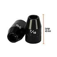 Dado de impacto, 6 puntas, cuadro 1/2' de 7/16' - D-7414-H / 13376 Dado de impacto, 6 puntas, cuadro 1/2' de 7/16' - D-7414-H / 13376