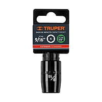 Dado de impacto, 6 puntas, cuadro 1/2' de 9/16' - D-7418-H / 13378 Dado de impacto, 6 puntas, cuadro 1/2' de 9/16' - D-7418-H / 13378