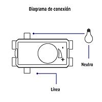 Dimmer giratorio, línea Oslo, color blanco - DIM-OB / 48330 Dimmer giratorio, línea Oslo, color blanco - DIM-OB / 48330