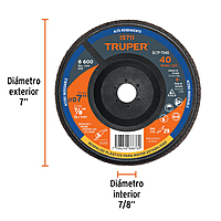 disco-laminado-7-respaldo-plástico-barreno-7-8-grano-40-dltp-7040-15711