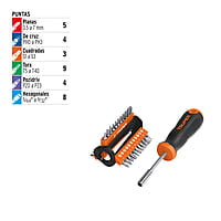 Desarmador multipunta, con 33 puntas - DMP-33 / 13595 Desarmador multipunta, con 33 puntas - DMP-33 / 13595