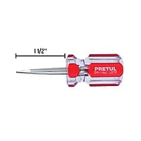 Desarmador plano, 1/4 x 1-1/2', mango PVC, Pretul - DR-1/4X1-1/2TP / 21461 Desarmador plano, 1/4 x 1-1/2', mango PVC, Pretul - DR-1/4X1-1/2TP / 21461