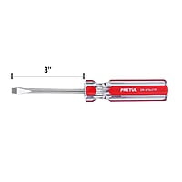 Desarmador plano, 3/16 x 3', mango PVC, Pretul - DR-3/16X3TP / 21456 Desarmador plano, 3/16 x 3', mango PVC, Pretul - DR-3/16X3TP / 21456