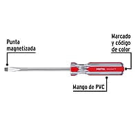 Desarmador plano, 5/16 x 6', mango PVC, Pretul - DR-5/16X6TP / 21463