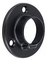 Brida negra para tubo redondo de closet, Hermex 46582 Brida negra para tubo redondo de closet, Hermex 46582