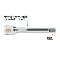 Extensión de 5' para matraca, para dados cuadro 1/2' - E-5461 / 13416 Extensión de 5' para matraca, para dados cuadro 1/2' - E-5461 / 13416