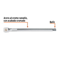 Extensión de 10' para matraca, para dados cuadro 1/2' - E-5463 / 13418 Extensión de 10' para matraca, para dados cuadro 1/2' - E-5463 / 13418