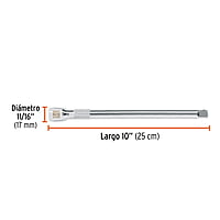 Extensión de 10' para matraca, para dados cuadro 1/2' - E-5463 / 13418 Extensión de 10' para matraca, para dados cuadro 1/2' - E-5463 / 13418