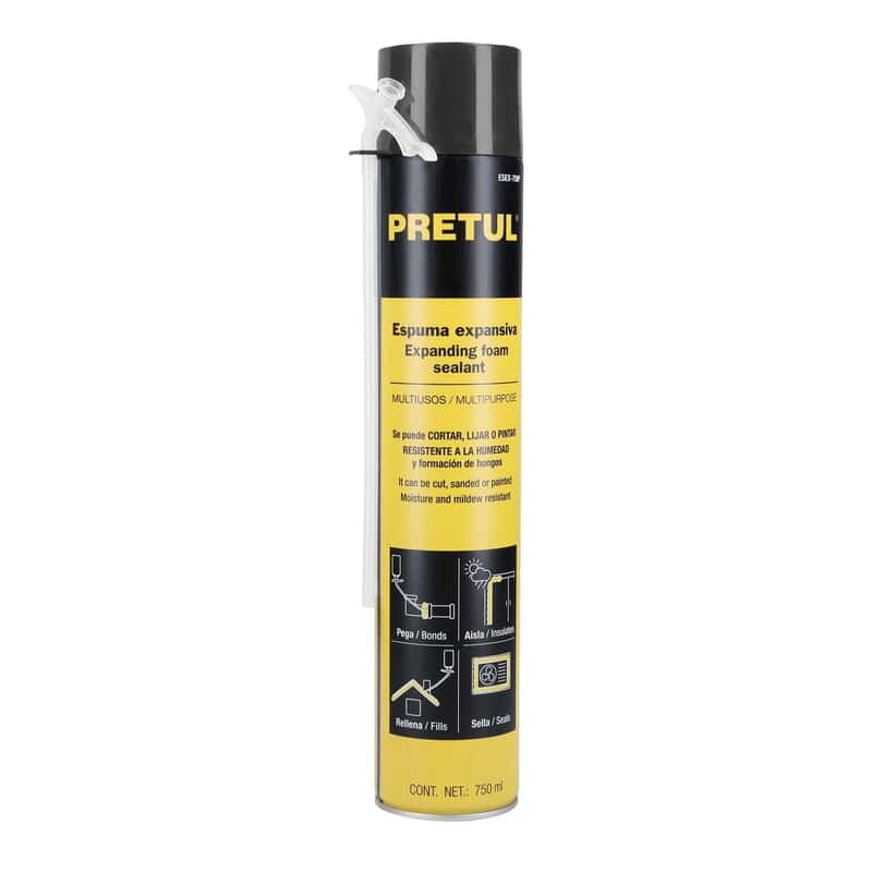 Espuma expansiva, 750 ml, Pretul - ESEX-750P / 27009 Espuma expansiva, 750 ml, Pretul - ESEX-750P / 27009