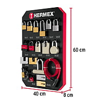 Exhibidor Hermex con candados - EX-HE-CA / 56361 Exhibidor Hermex con candados - EX-HE-CA / 56361
