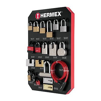 Exhibidor Hermex con candados - EX-HE-CA / 56361