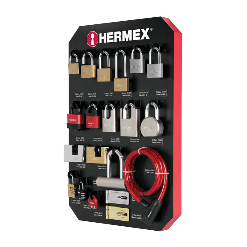 Exhibidor Hermex con candados - EX-HE-CA / 56361 Exhibidor Hermex con candados - EX-HE-CA / 56361