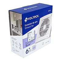 Extractor de aire de 6", blanco, Volteck, EXA-6B / 48532 Extractor de aire de 6", blanco, Volteck, EXA-6B / 48532