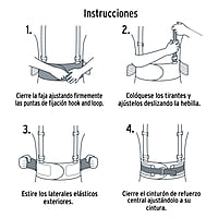 Faja con tirantes ajustables, tercer cinturón, extra grande - FAJA-XLX / 10956 Faja con tirantes ajustables, tercer cinturón, extra grande - FAJA-XLX / 10956