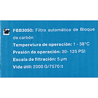 Filtro De Agua, Sistema de Agua Purificada - FB3050 - FBB3050