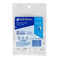 Bolsa con 20 grapas blancas de 8 mm para cable redondo - GCU-8B / 48273 Bolsa con 20 grapas blancas de 8 mm para cable redondo - GCU-8B / 48273