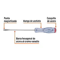 Desarmador de golpe, 1/4X6', plano - GO-1/4X6P / 14161 Desarmador de golpe, 1/4X6', plano - GO-1/4X6P / 14161