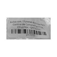 Bolsa con 10 piezas de Grapa Para Cortina de Camara Frigorifica, COLDTEK - GPCTCF001 Bolsa con 10 piezas de Grapa Para Cortina de Camara Frigorifica, COLDTEK - GPCTCF001