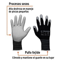 Guantes de nylon recubiertos de poliuretano, grandes - GU-113 / 13292 Guantes de nylon recubiertos de poliuretano, grandes - GU-113 / 13292