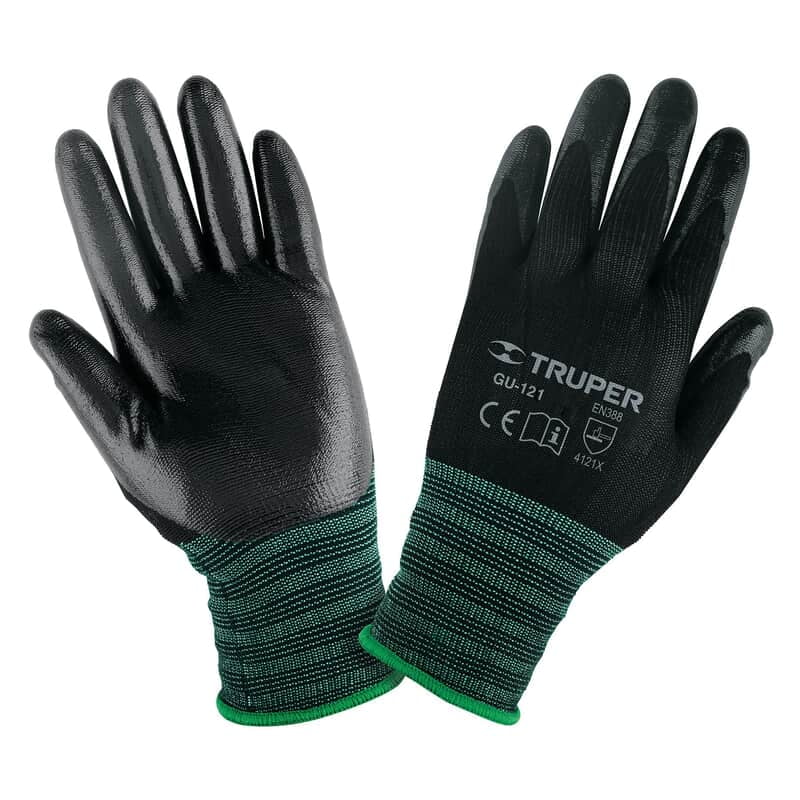 Guantes de nylon recubiertos de nitrilo, chicos - GU-121 / 13293 Guantes de nylon recubiertos de nitrilo, chicos - GU-121 / 13293