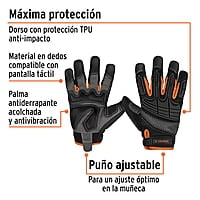 Guantes para mecánicos con protección anti-impacto - GU-665 / 15158 Guantes para mecánicos con protección anti-impacto - GU-665 / 15158