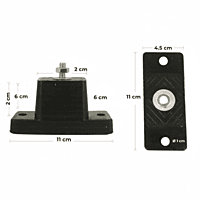 Base de Caucho Antivibración, Condensadora kit 4 pzs - BSCDAA005