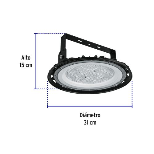 Luminario LED High Bay 150 W 6500 K, VOLTECK-HB-150L / 46793