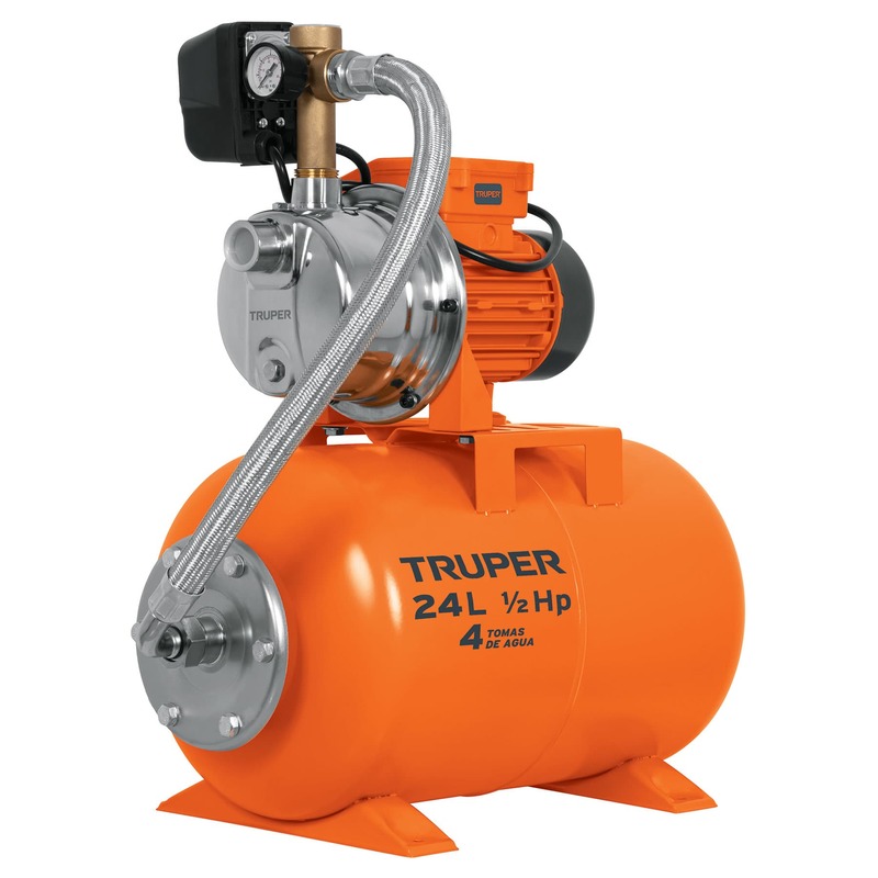 Bomba hidroneumática 1/2 HP, 24 litros - HIDR-1/2X24 / 10077 Bomba hidroneumática 1/2 HP, 24 litros - HIDR-1/2X24 / 10077