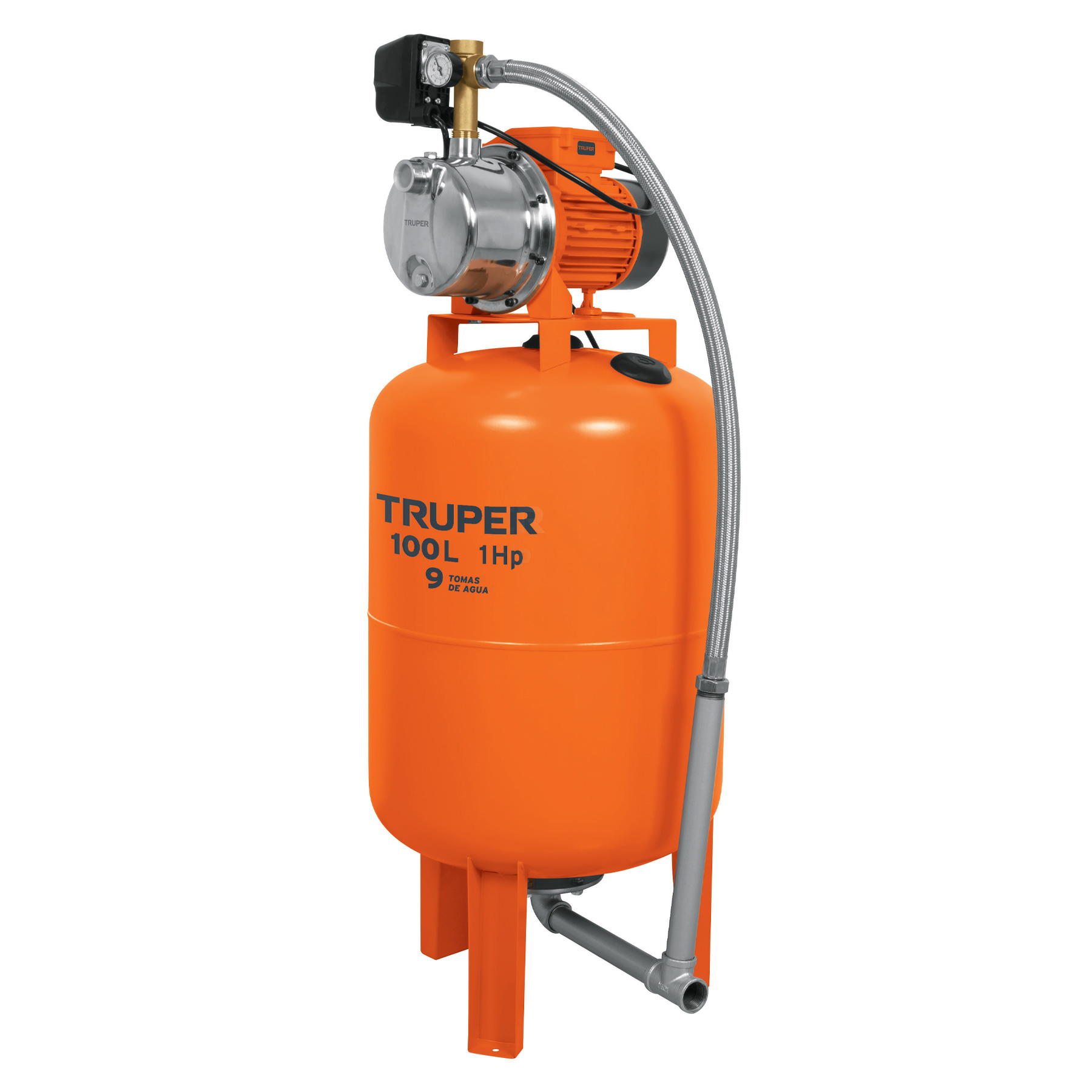 Bomba hidroneumática 1 HP, 100 litros - HIDR-1X100 / 12255 Bomba hidroneumática 1 HP, 100 litros - HIDR-1X100 / 12255