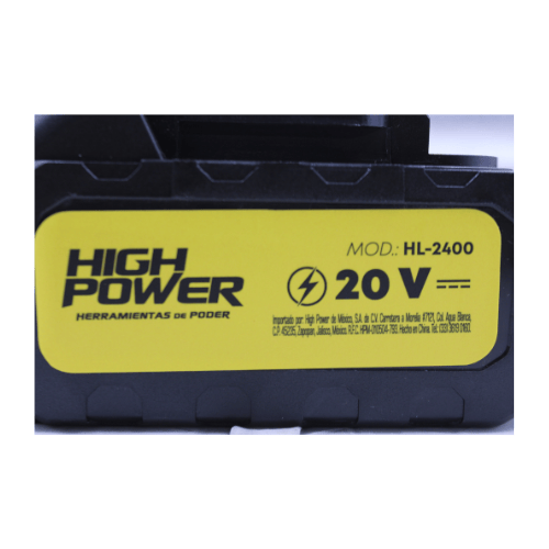 Hidrolavadora Inalambrica de 24BAR Capacidad 160L/H - HIGHL-2400 Hidrolavadora Inalambrica de 24BAR Capacidad 160L/H - HIGHL-2400