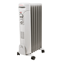 Calefactor Eléctrico Radiador de Aceite Heatwave, 3 Potencias de Calefacción, Potencia Mín. 600 W – Máx. 1500 W, Superficie a Cubrir 18 mts2 - HR1507ZCR Calefactor Eléctrico Radiador de Aceite Heatwave, 3 Potencias de Calefacción, Potencia Mín. 600 W – Máx. 1500 W, Superficie a Cubrir 18 mts2 - HR1507ZCR