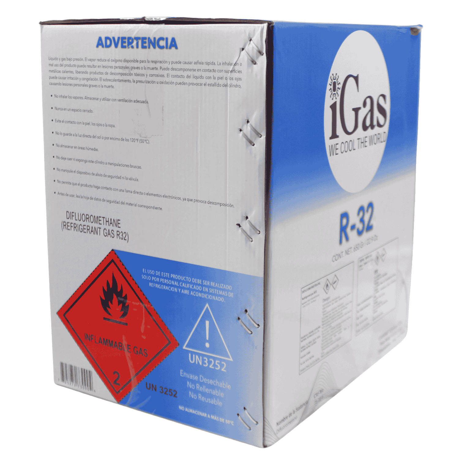 Gas Refrigerante R-32 IGAS Lata 650 Grms - IGAS32650