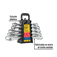 Juego de 10 llaves combinadas std y mm, Pretul - J-2010MP / 21996 Juego de 10 llaves combinadas std y mm, Pretul - J-2010MP / 21996