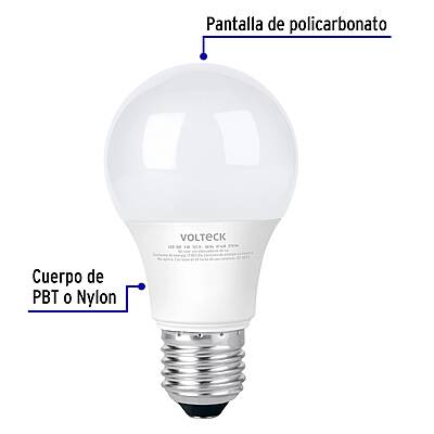 Lámpara LED A19 3 W (equiv. 25 W) luz de día blíster Volteck - 46275 - LED-30F - Caja con 6 Pieza – Master 96 Lámpara LED A19 3 W (equiv. 25 W) luz de día blíster Volteck - 46275 - LED-30F - Caja con 6 Pieza – Master 96
