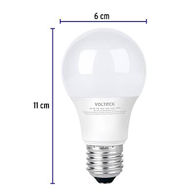 Lámpara LED A19 3 W (equiv. 25 W) luz de día blíster Volteck - 46275 - LED-30F - Caja con 6 Pieza – Master 96 Lámpara LED A19 3 W (equiv. 25 W) luz de día blíster Volteck - 46275 - LED-30F - Caja con 6 Pieza – Master 96