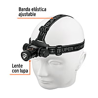 Linterna para cabeza, 250 lúmenes, 1 Led, recargable - LI-CA-250R / 18435 Linterna para cabeza, 250 lúmenes, 1 Led, recargable - LI-CA-250R / 18435