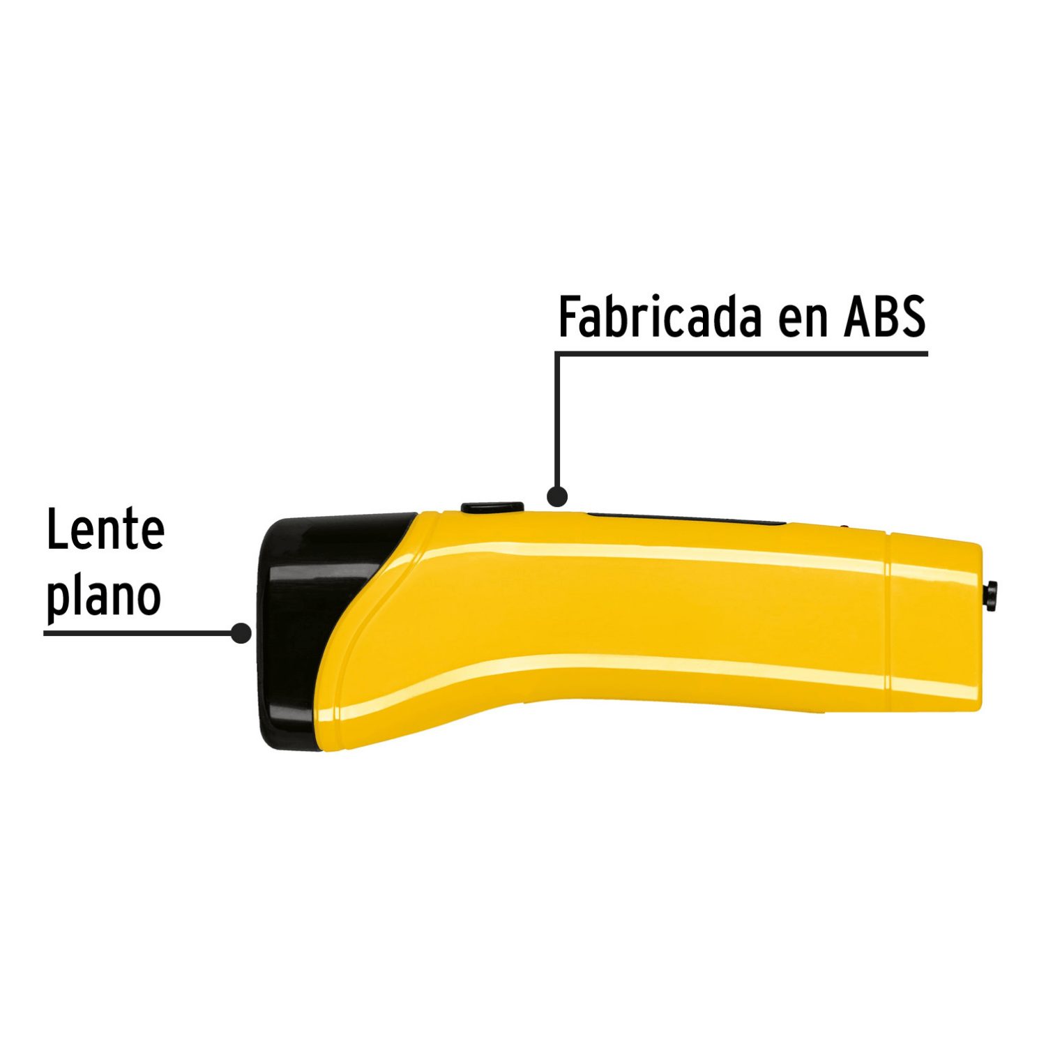 Linterna plástica de LED, 50 lm, recargable, PRETUL-LILE-3P / 24050