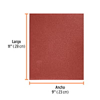 Lija de esmeril roja, grano 120 - LIMER-120 / 11643 Lija de esmeril roja, grano 120 - LIMER-120 / 11643