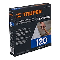 Rollo de 45 m de lija para plomero grano 120 ancho 1-1/2' - LIPL-120-1-1/2X45 / 11663 Rollo de 45 m de lija para plomero grano 120 ancho 1-1/2' - LIPL-120-1-1/2X45 / 11663