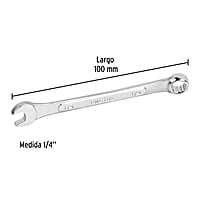 Llave combinada, 1/4' x 100 mm, Pretul - LL-2008P / 21880 Llave combinada, 1/4' x 100 mm, Pretul - LL-2008P / 21880