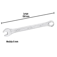 Llave combinada, mm, 11 x 150 mm, Pretul - LL-2011MP / 21905 Llave combinada, mm, 11 x 150 mm, Pretul - LL-2011MP / 21905