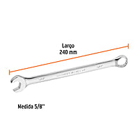 Llave combinada, extralarga, 5/8' x 240 mm - LL-2020 / 15596 Llave combinada, extralarga, 5/8' x 240 mm - LL-2020 / 15596