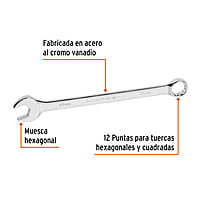 Llave combinada, extralarga, milimétrica, 24 x 336 mm - LL-2024M / 15627 Llave combinada, extralarga, milimétrica, 24 x 336 mm - LL-2024M / 15627
