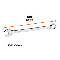Llave combinada, extralarga, milimétrica, 24 x 336 mm - LL-2024M / 15627 Llave combinada, extralarga, milimétrica, 24 x 336 mm - LL-2024M / 15627