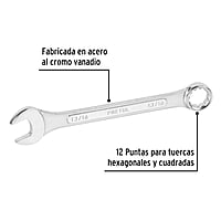 Llave combinada, 13/16' x 250 mm, Pretul - LL-2026P / 21889 Llave combinada, 13/16' x 250 mm, Pretul - LL-2026P / 21889