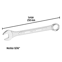 Llave combinada, 13/16' x 250 mm, Pretul - LL-2026P / 21889 Llave combinada, 13/16' x 250 mm, Pretul - LL-2026P / 21889