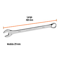 Llave combinada, extralarga, milimétrica, 29 x 390 mm - LL-2029M / 13815
