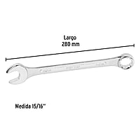 Llave combinada, 15/16' x 280 mm, Pretul - LL-2030P / 21891 Llave combinada, 15/16' x 280 mm, Pretul - LL-2030P / 21891