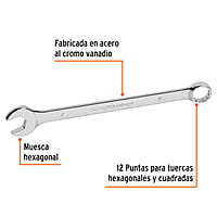 Llave combinada, extralarga, 1' x 355 mm - LL-2032 / 15602